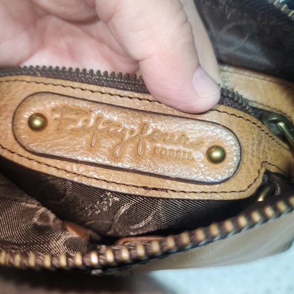 54 FOSSIL EUC MEDIUM LEATHER SHOULDER BAG - Picture 7 of 7